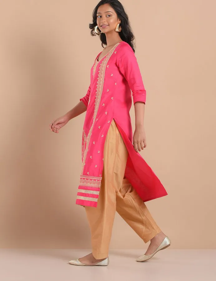 Buy Online IMARA Pretty Pink Pant Kurta 