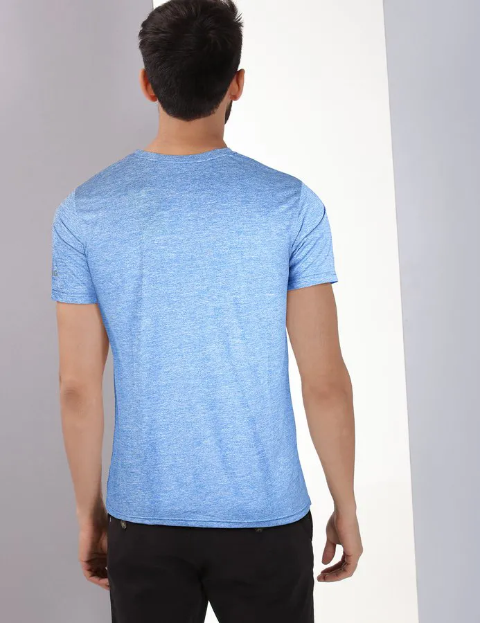 Buy Online Wrogn Blue Printed T-Shirt