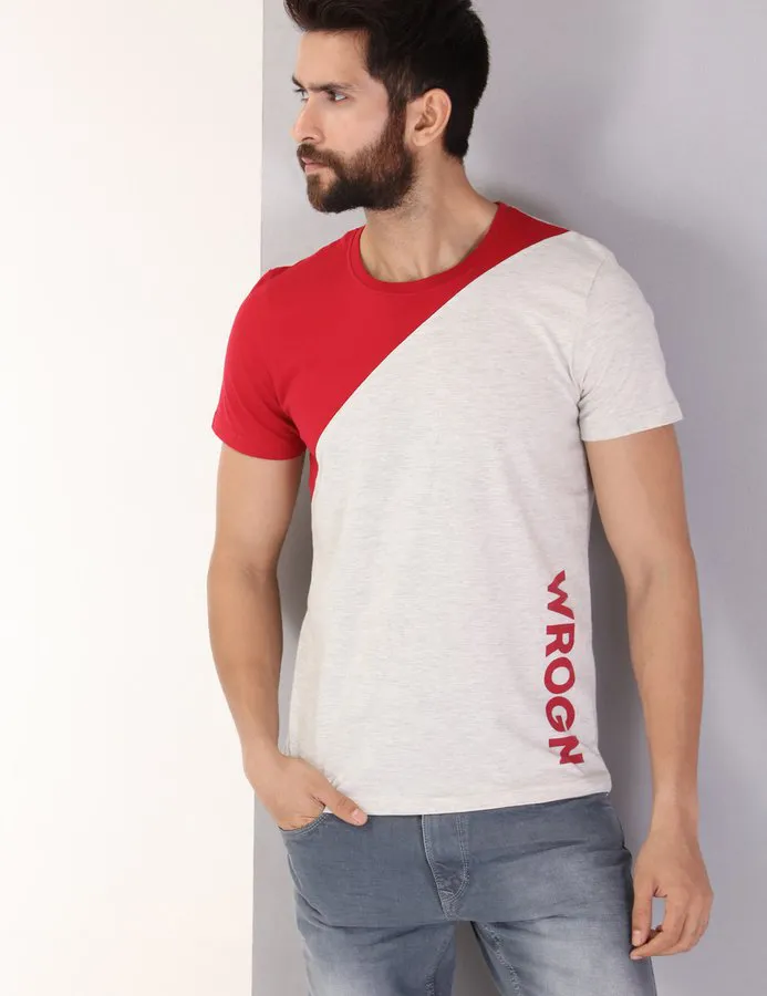 wrogn red t shirt